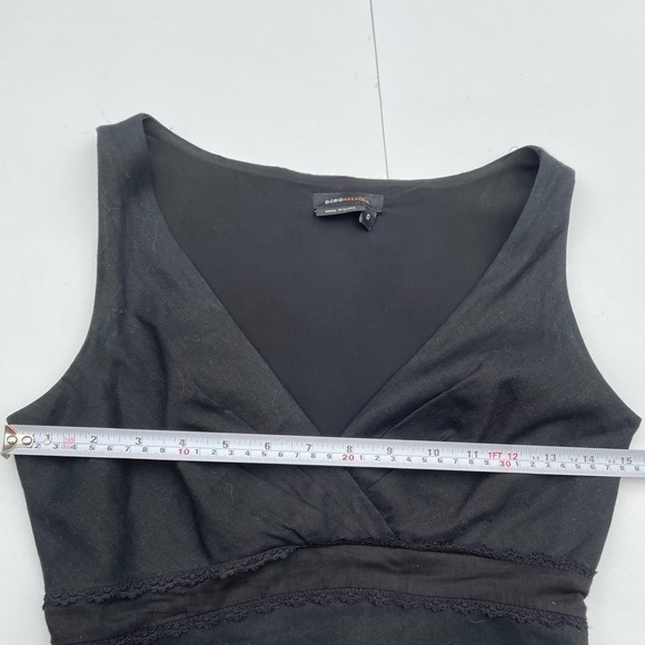 BCBG Max Azria Linen blend dress with lace Black - Picture 7 of 8